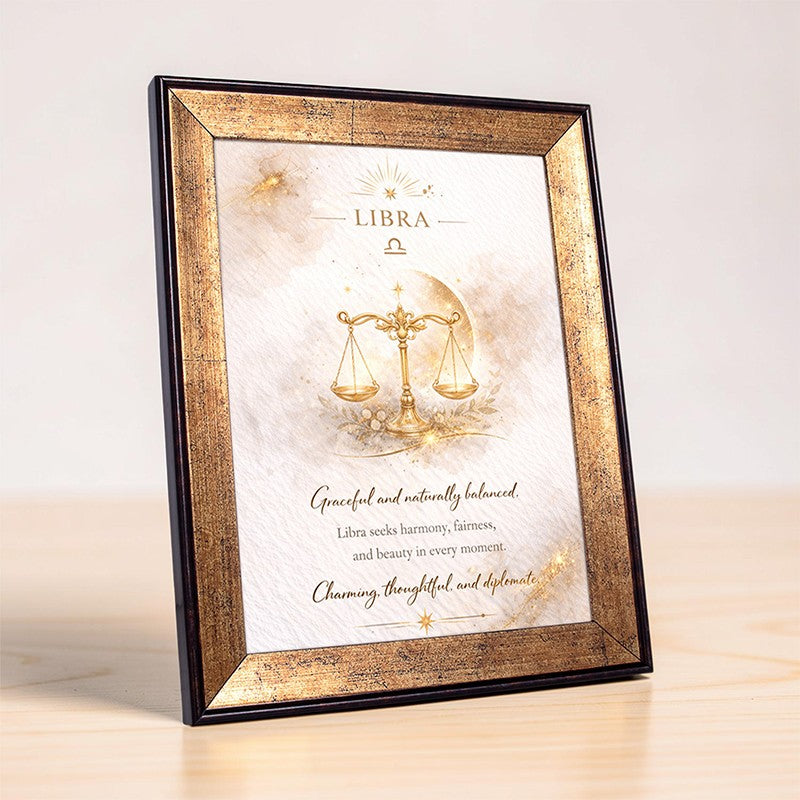 Libra Zodiac Photo Frame media 6
