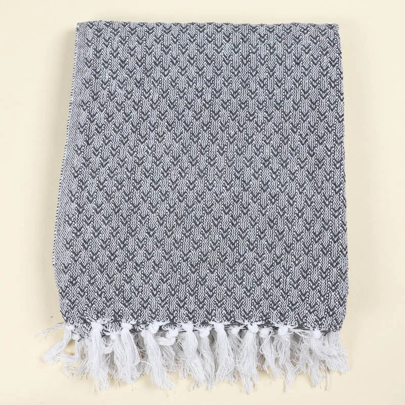 Azira Cotton Throw - Dark Grey media 3