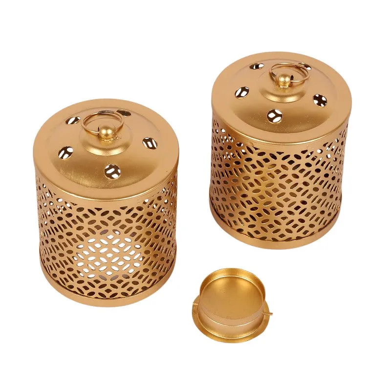 Lattice Tealight Candle Holder - Set Of Two media 9