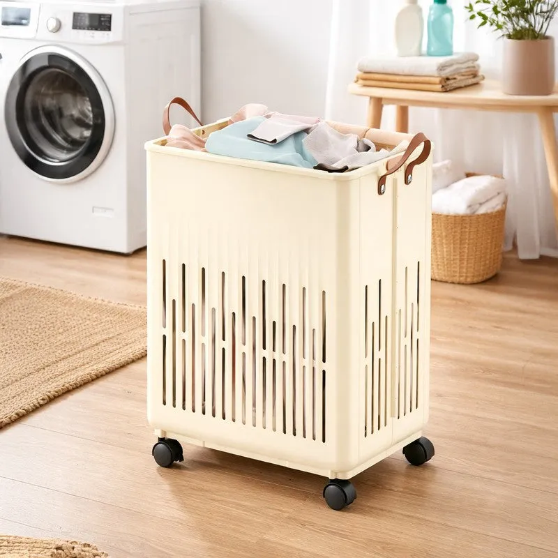 Rioware BreezaWash Laundry Basket - Beige media 1