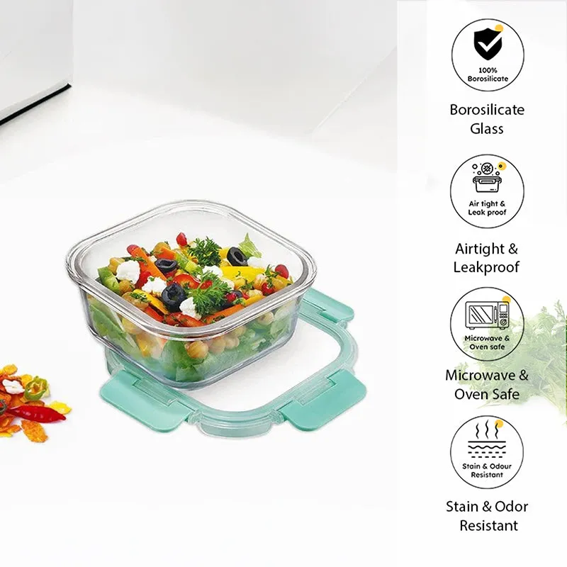 Crusade Square Glass Container - 520 ML media 1