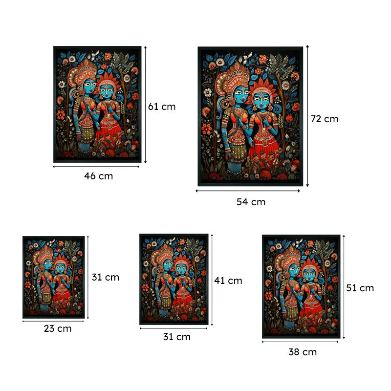 Krishna Rasha Chithra Canvas Wall Art media 8