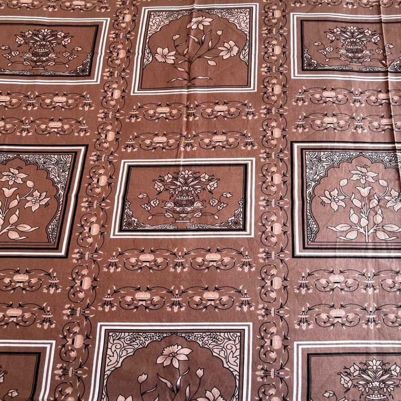 Kalaash Cotton Bedsheets (Maroon)- 400 TC media 6