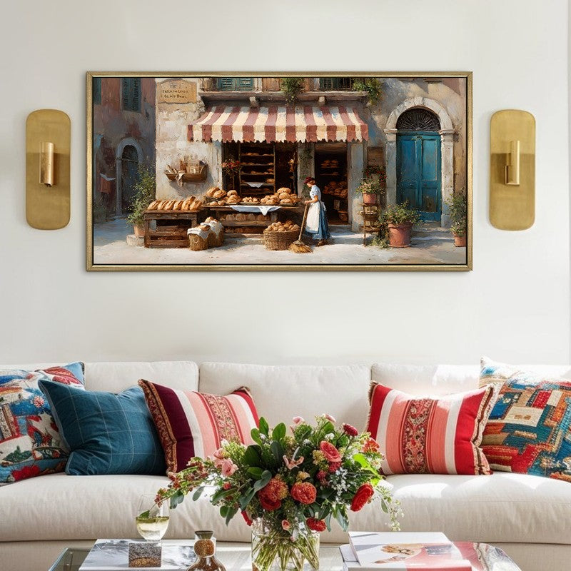 Boulangerie Canvas Wall Painting With Frame
