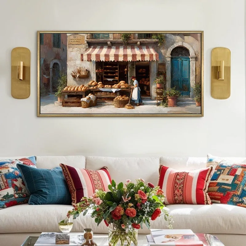 Boulangerie Canvas Wall Painting With Frame media 1