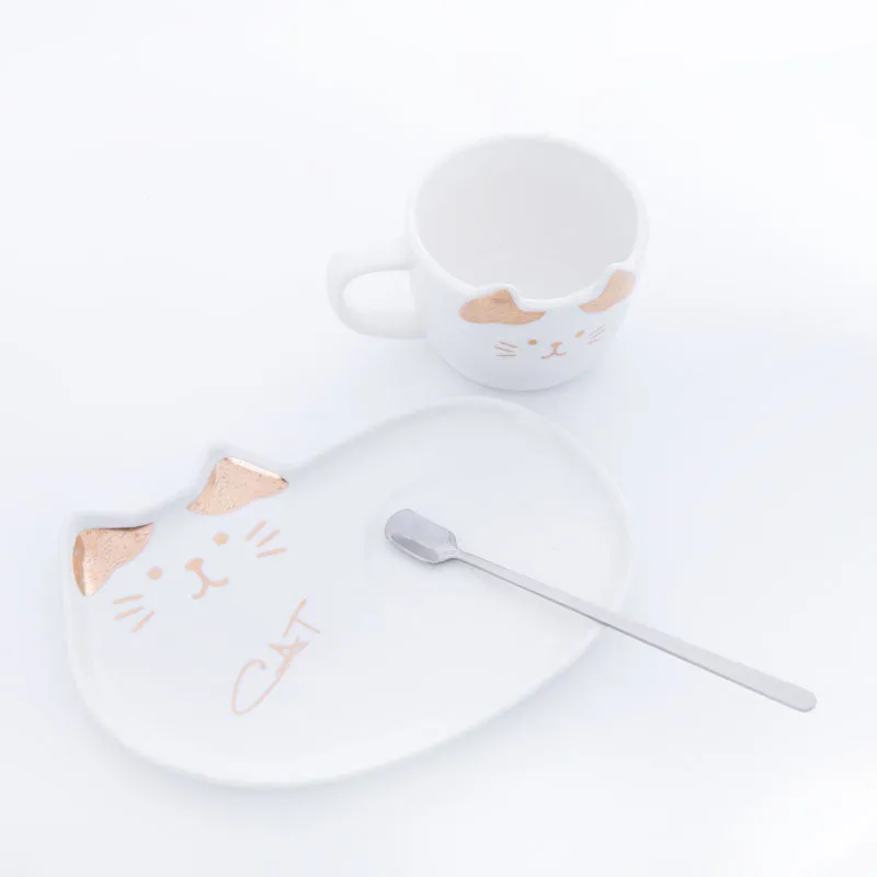Whisker Tales White Mug & Snack Plate (200 ML) - Three Piece Set media 5