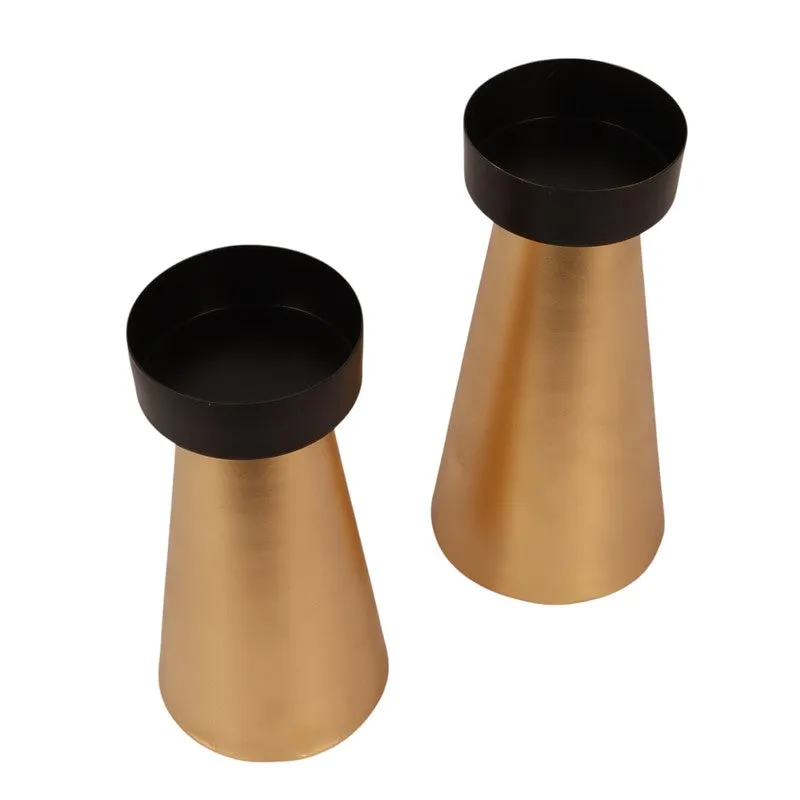 Gilded Glow Candle Holder - Set Of Two media 4