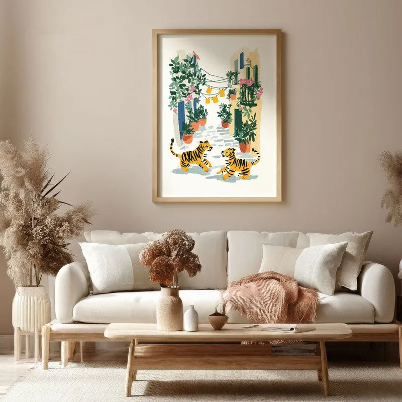 Citrivale Canvas Wall Painting With Brown Frame media 4