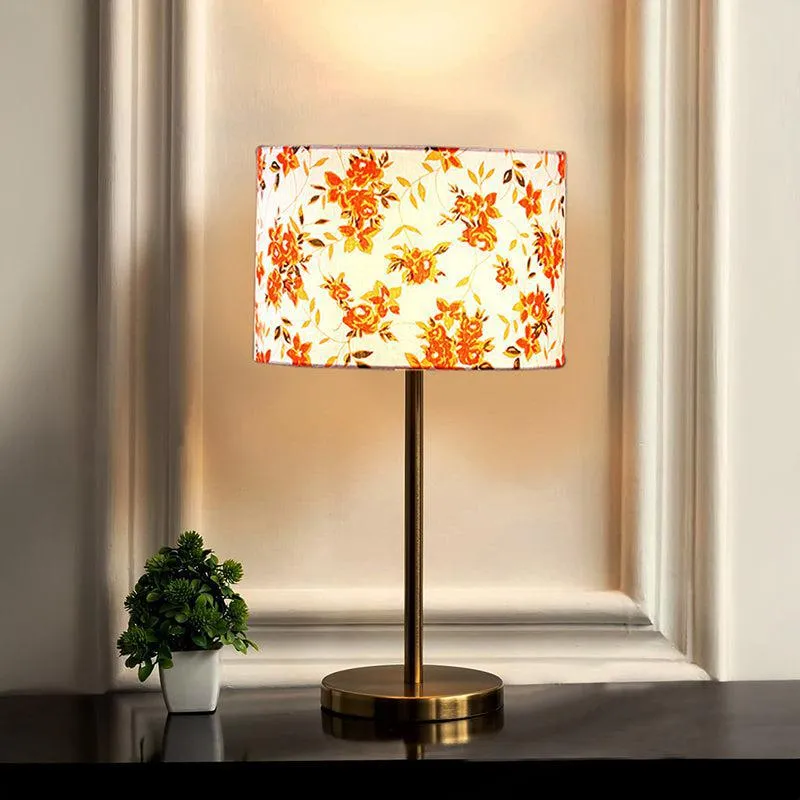 Garden Lights Cotton & Metal Table Lamp - Multicolor media 1