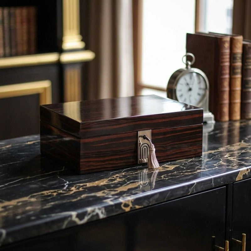 Aurelle Alloy Jewel Box with Lock