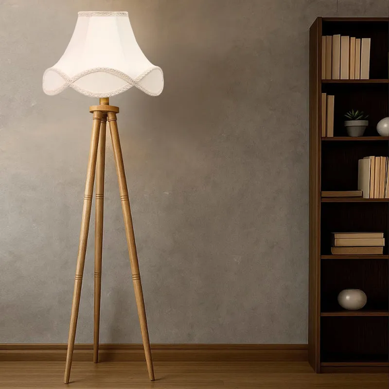Valencia Arc Tripod Wooden Floor Lamp media 4