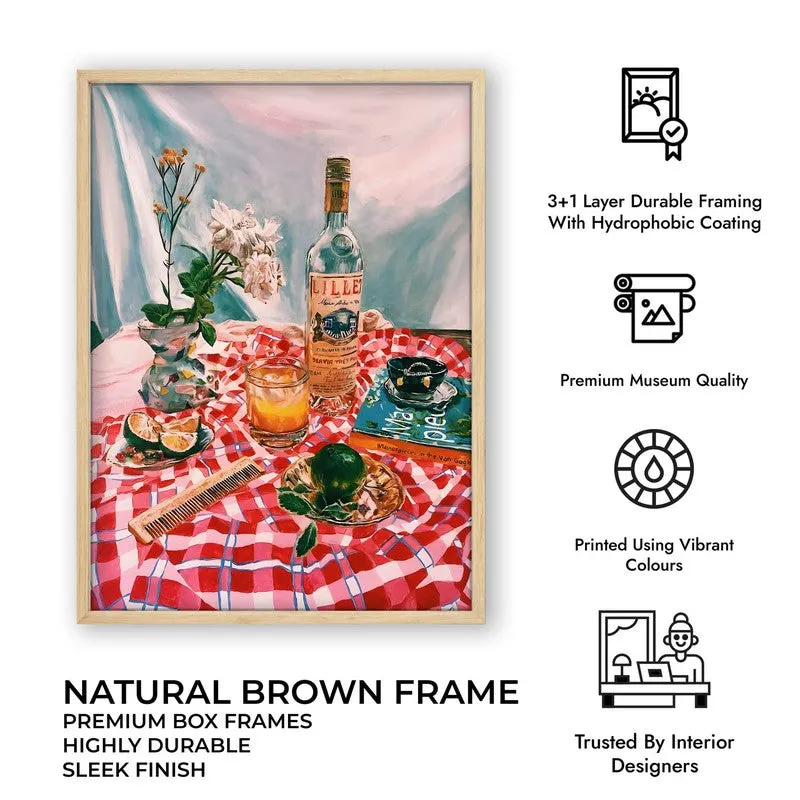 Dining Opulence Archival Canvas Wall Art - Brown media 11