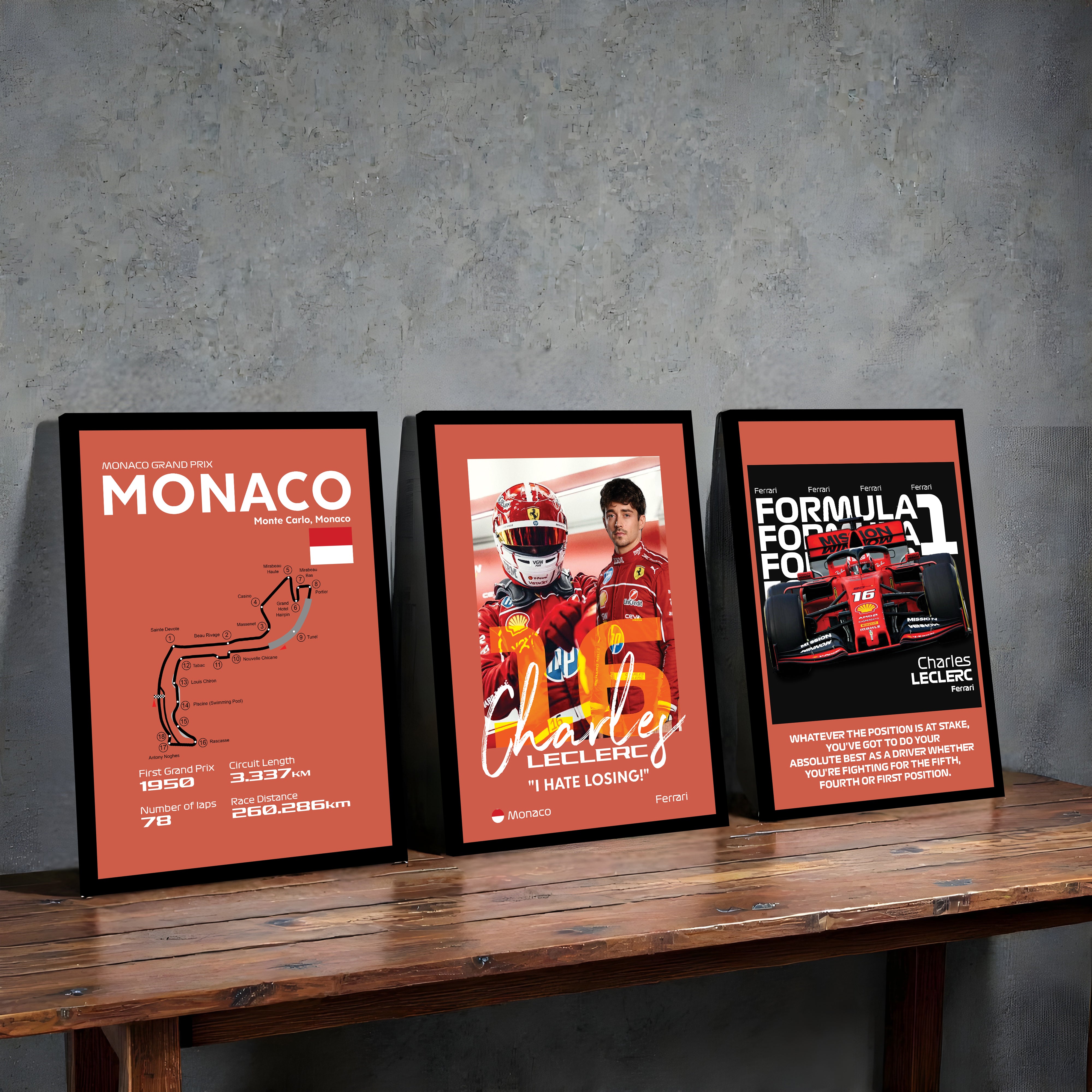 Monaco Grand Prix Formula 1 Wall Art Collection - Set Of Three media 4