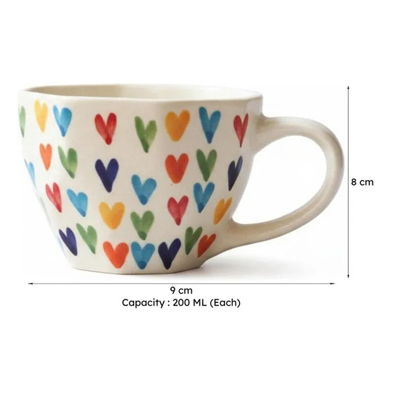 Halepa Ceramic Tea Cup (200 mL Each) - Set of Six media 8