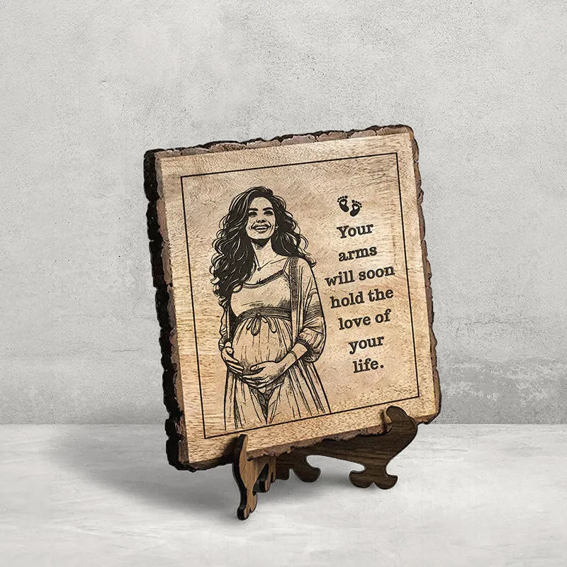 Love Of Your Life Wood Showpiece - Square media 3