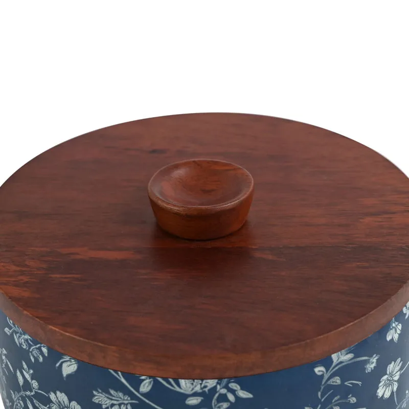 Indigo Vines Wood Roti Box media 7