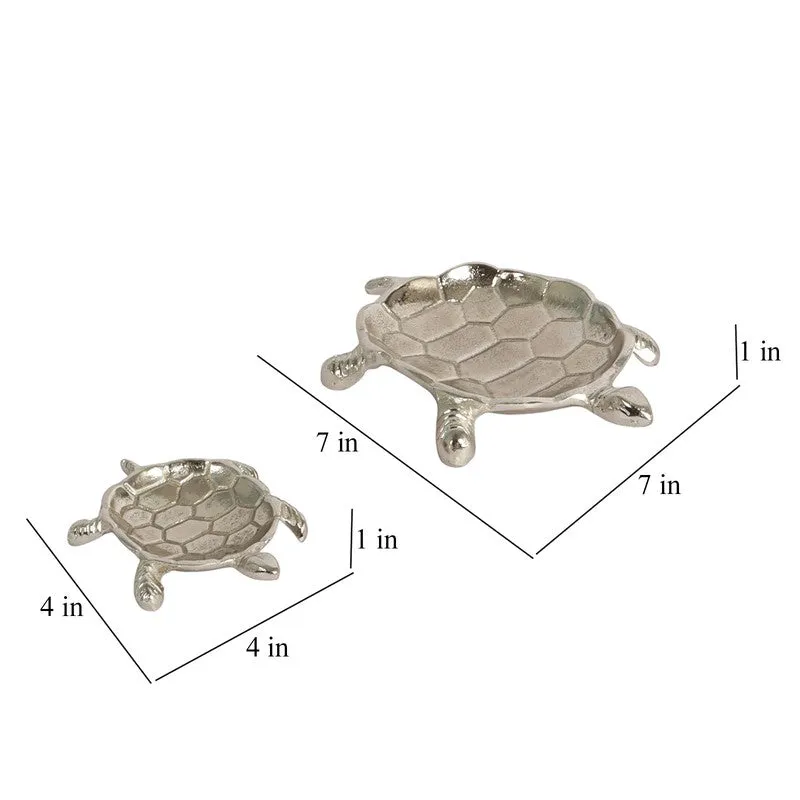 Royal Turtle Accent Tray (Silver) - Set Of Two media 7