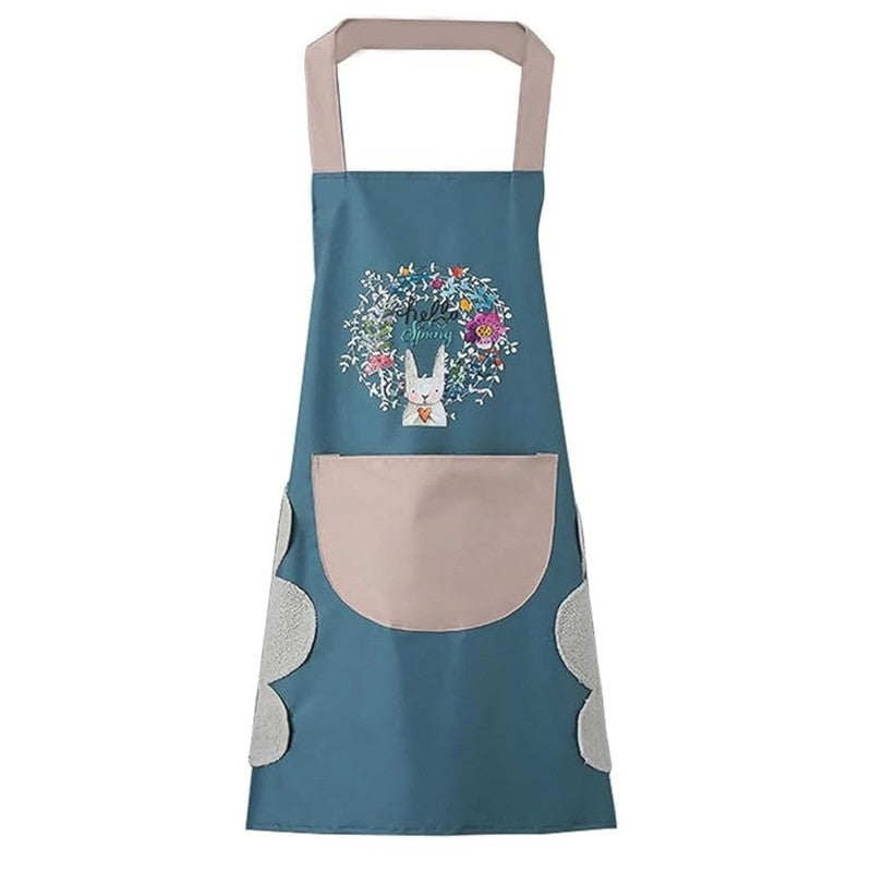 Waterproof Blue Chef Apron Comfortable PVC Kitchen Wear media 3