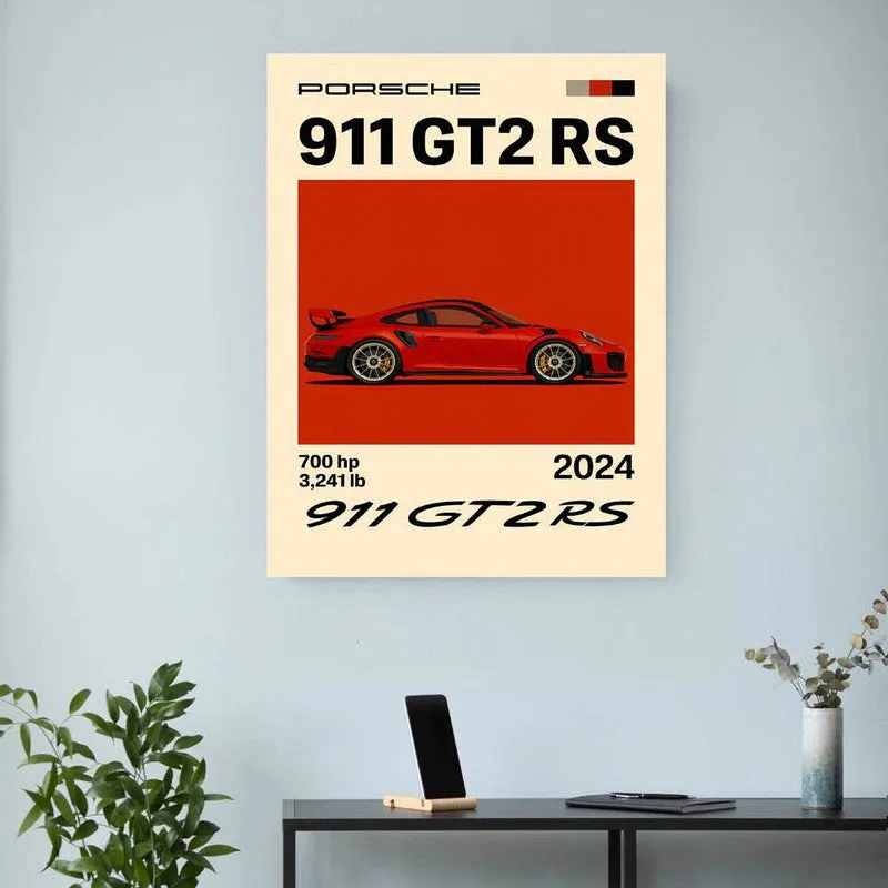 Porsche Powerhouse Wall Poster - Red media 3