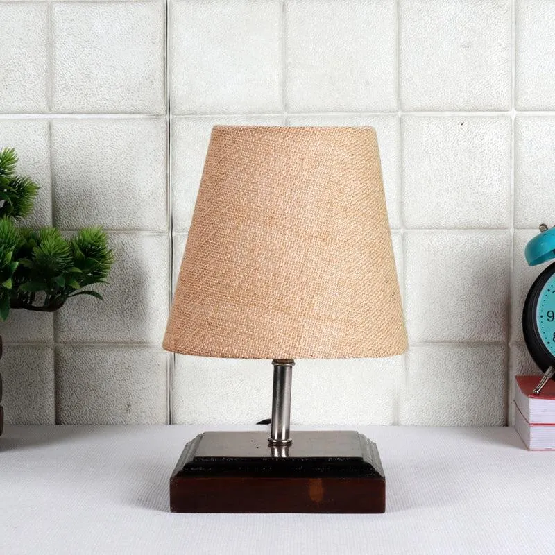 Niksha Jute Table Lamp - Beige,Brown media 3