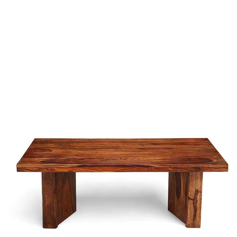 Avenox Sheesham Wooden Center Table - Brown media 4