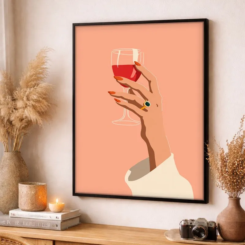 Sipressa Canvas Wall Painting - Black Frame media 3
