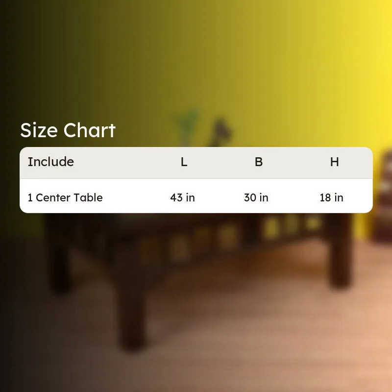 Aloha Teak Wood Center Table media 7
