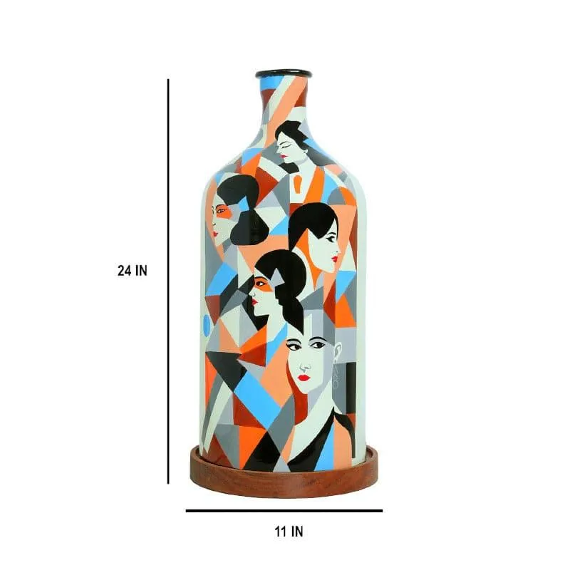 Feminine Phase Hand Painted Floor Lamp media 5