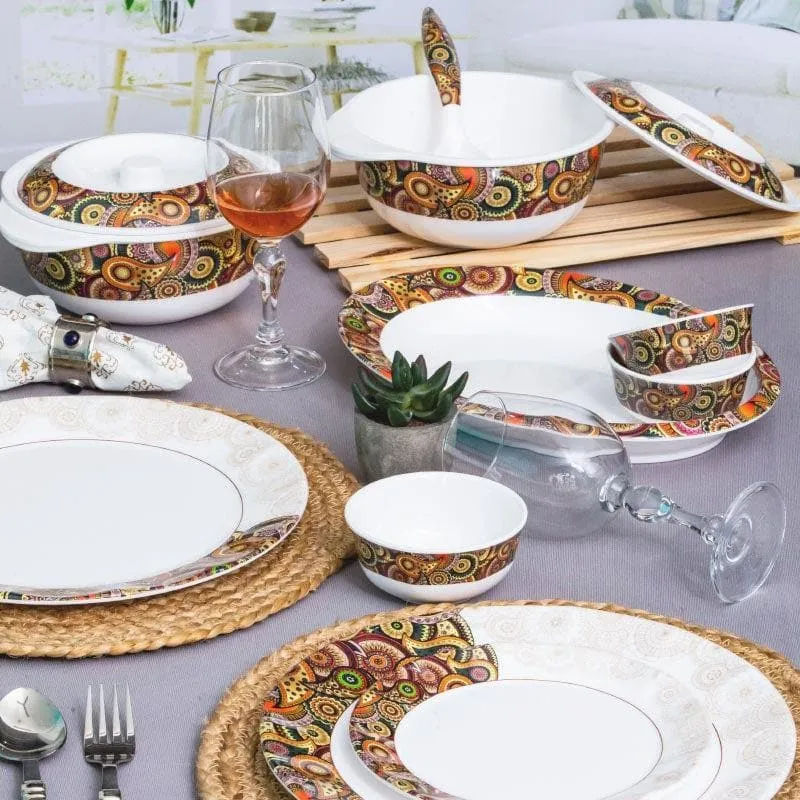 Servewell Ashley Melamine Dinner Set - 31 Piece Set media 1