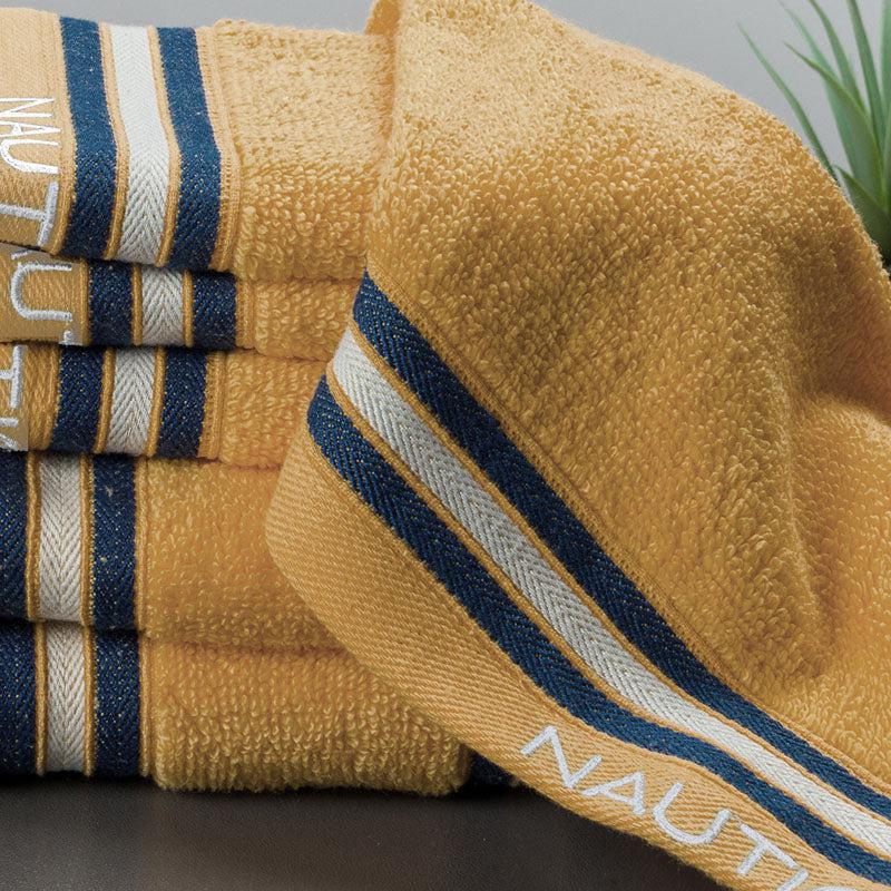 Nautica Dove Down Cotton Towel Set (Beige) - Set Of Six media 3