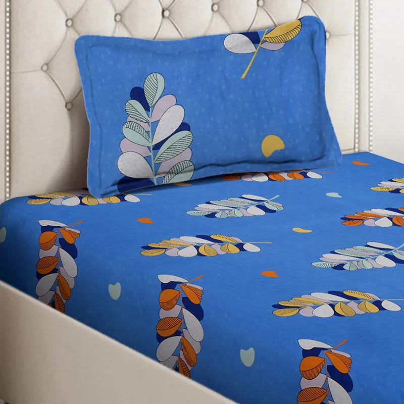 Fern Flow Floral Bedsheet - 130 GSM media 4