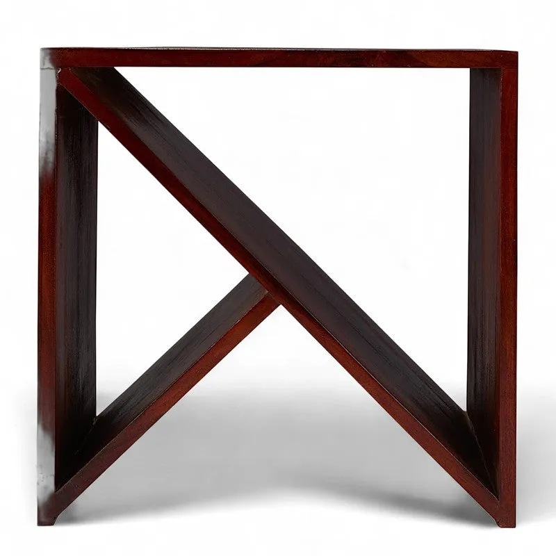 Averox Sheesham Wooden Side & Bedside Table - Dark Brown media 5