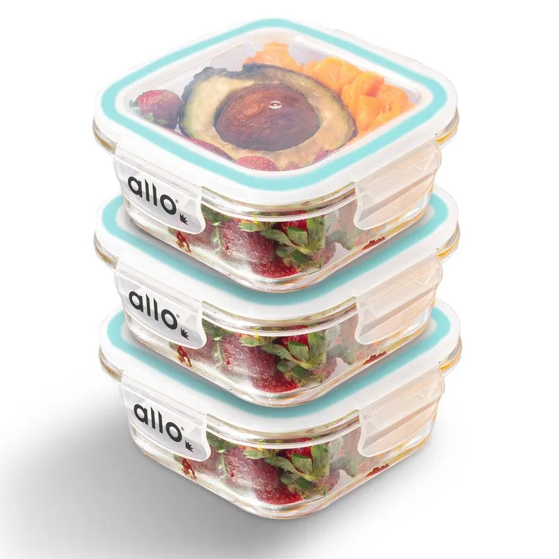 Oliva Square Glass Storage Container (550 ML) - Set Of Three media 4