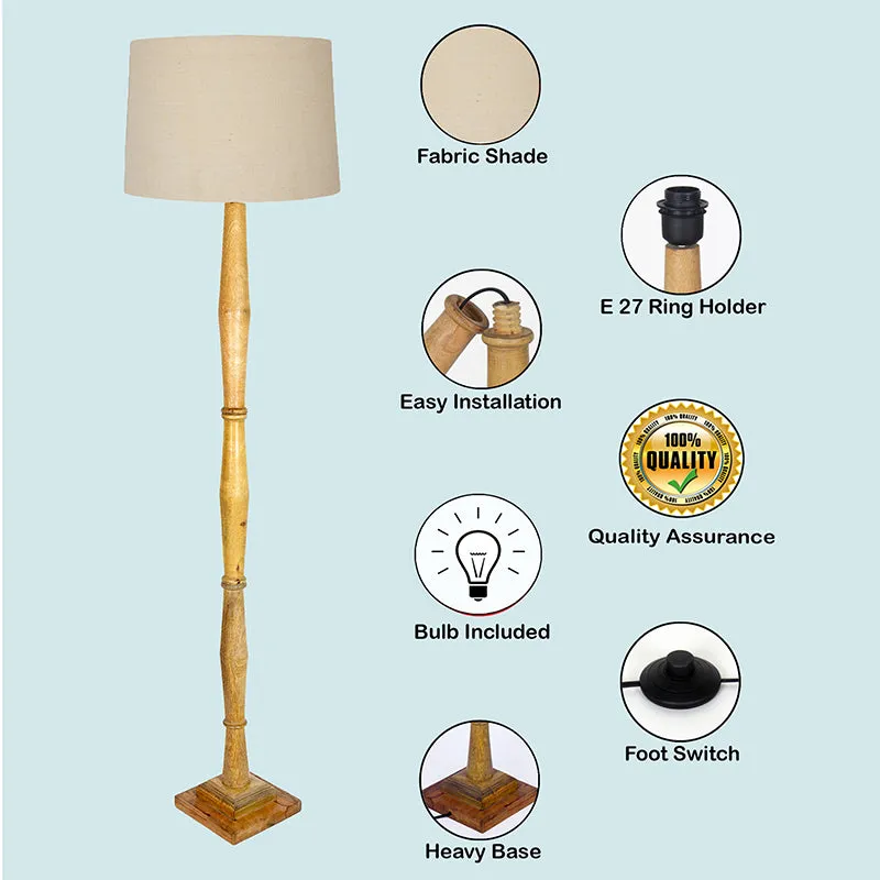 Elfin Bamboo Floor Lamp - White media 4
