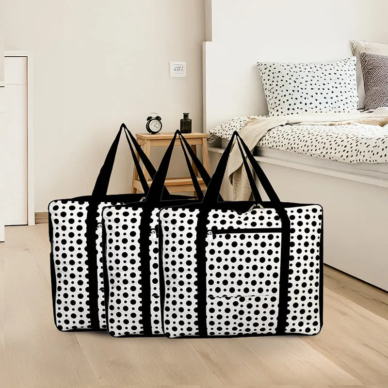 Polka Stash Cloth Organizer - Set Of Three media 1