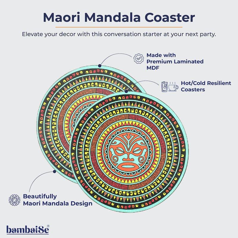 Koa Maori Mandala Trivet - Set Of Four media 3