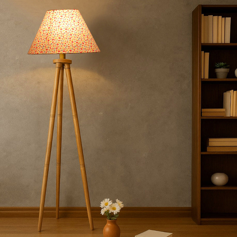 Fleur Cone Tripod Floor Lamp - Multicolor