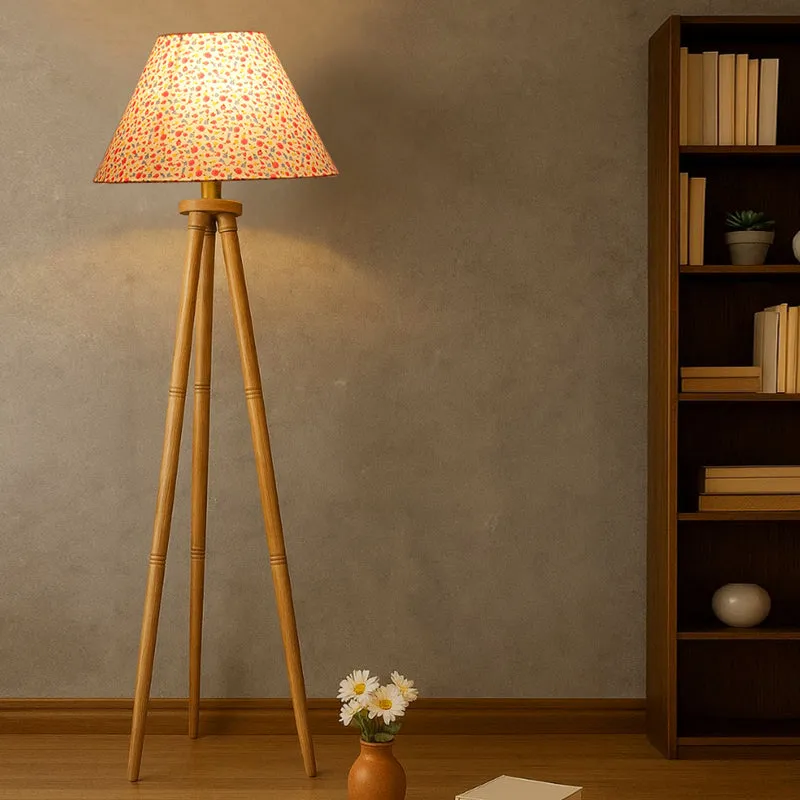 Fleur Cone Tripod Floor Lamp - Multicolor media 1