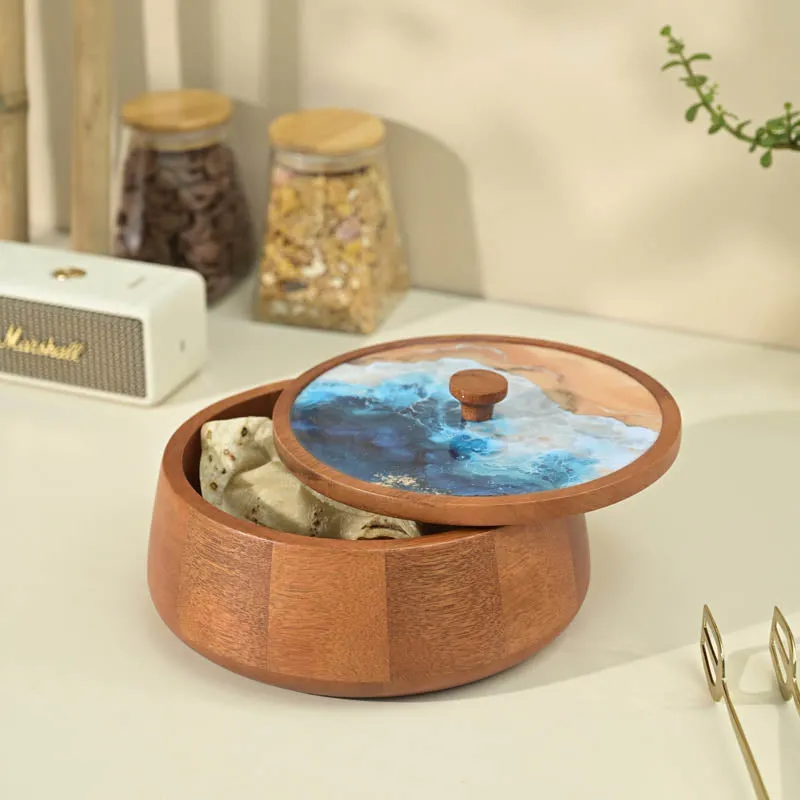 Sima Light Walnut Roti Box media 1