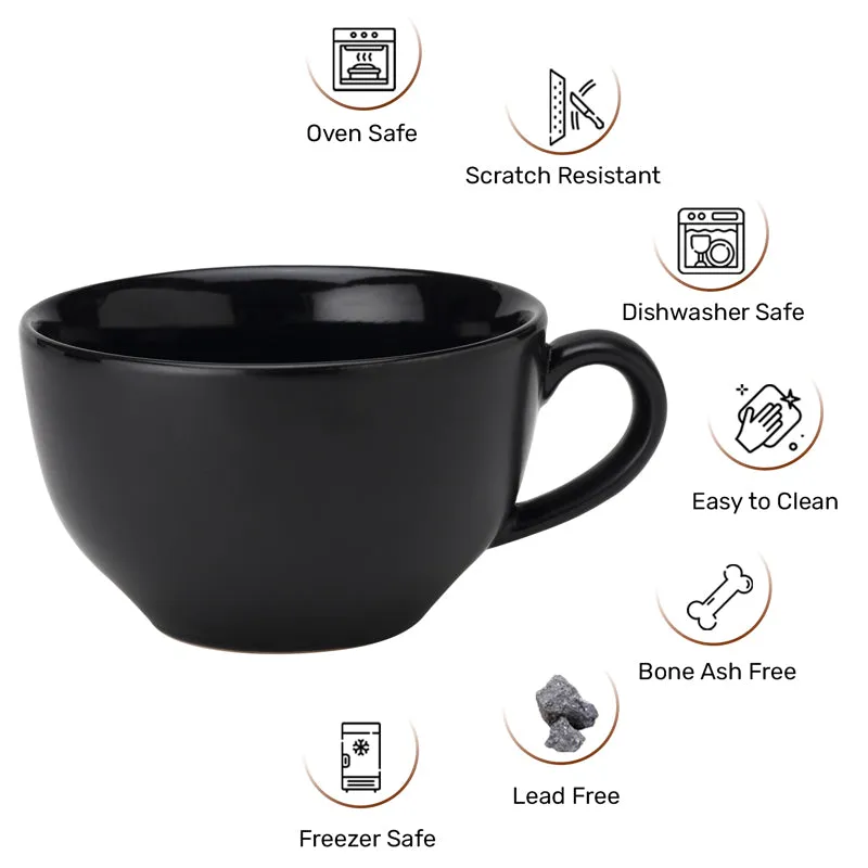 Ruby Ceramic Coffee Mug (350 mL) - Black media 3