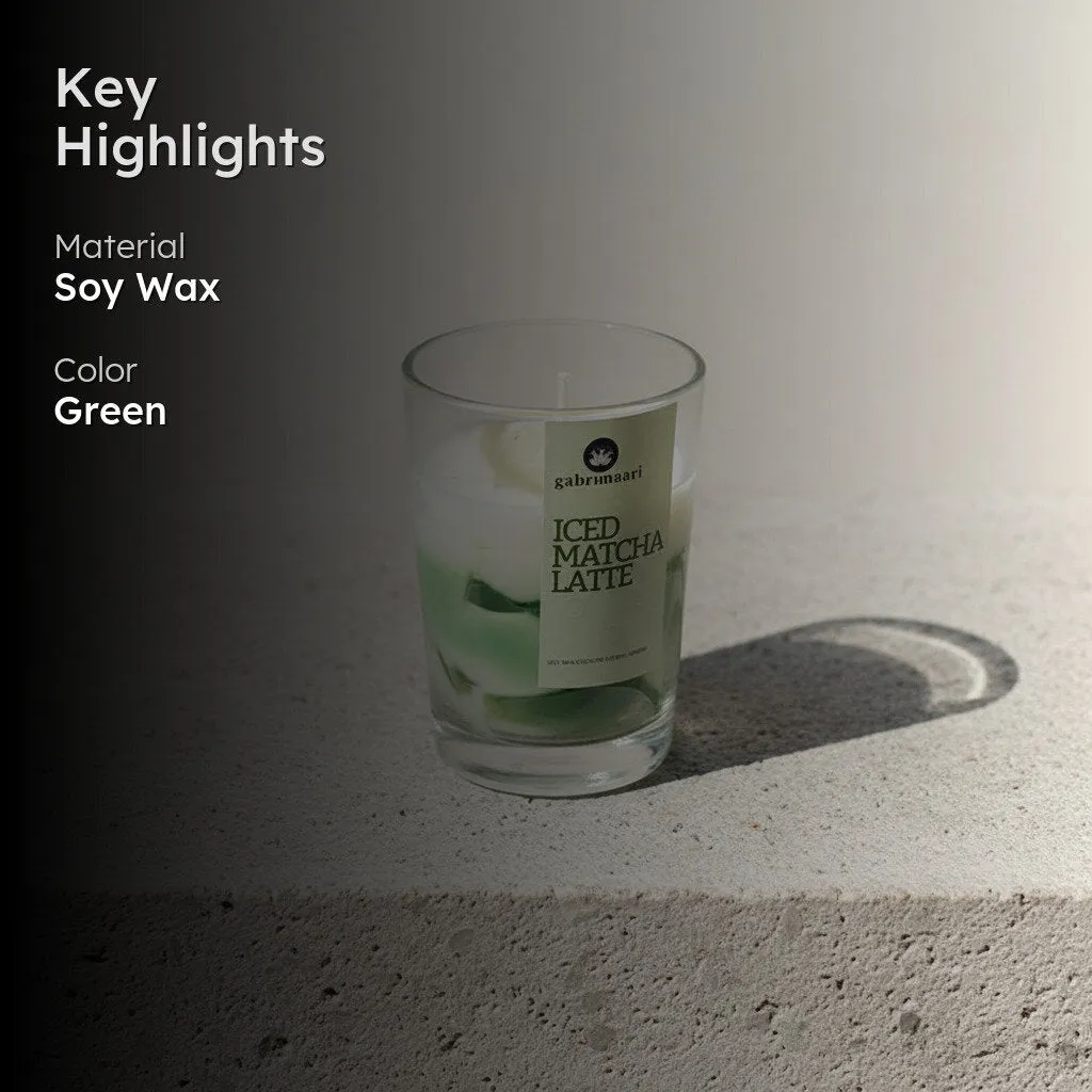 Matcha Latte Coffee Scented Soy Wax Candle media 2