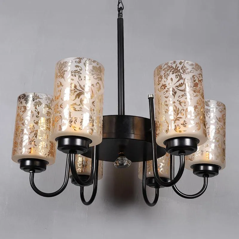 Floral Mist Glass Viya Ceiling Lamp media 3