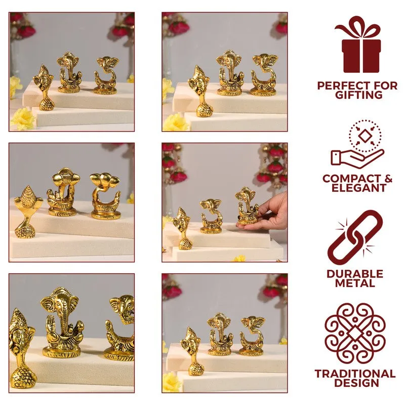Serene Ganesh Idols & Sets - Set Of Three media 5