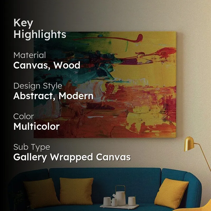 Cosmic Fusion Canvas Wall Painting - Gallery Wrap media 2