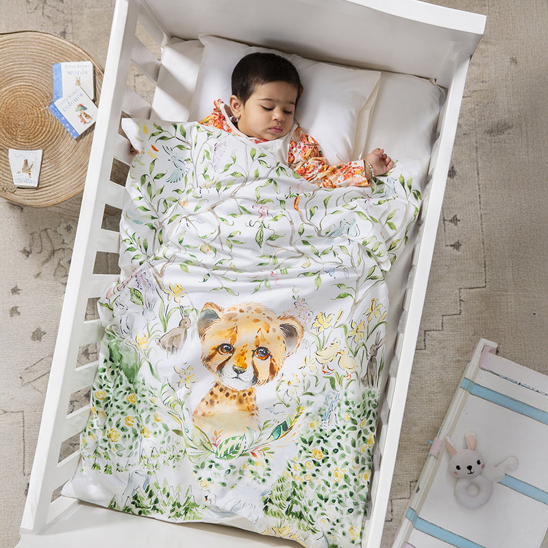 Pounce & Snuggle Egyptian Cotton Bedding Set (200 TC) - Three Piece Set