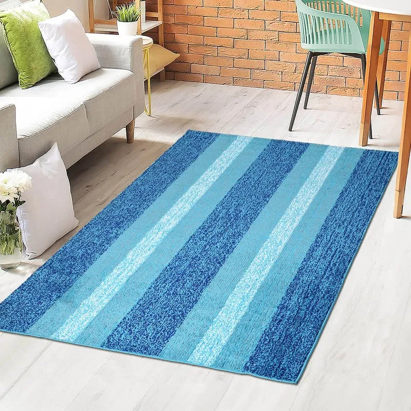 Line Tuft Anti Slip Carpet - Blue media 3