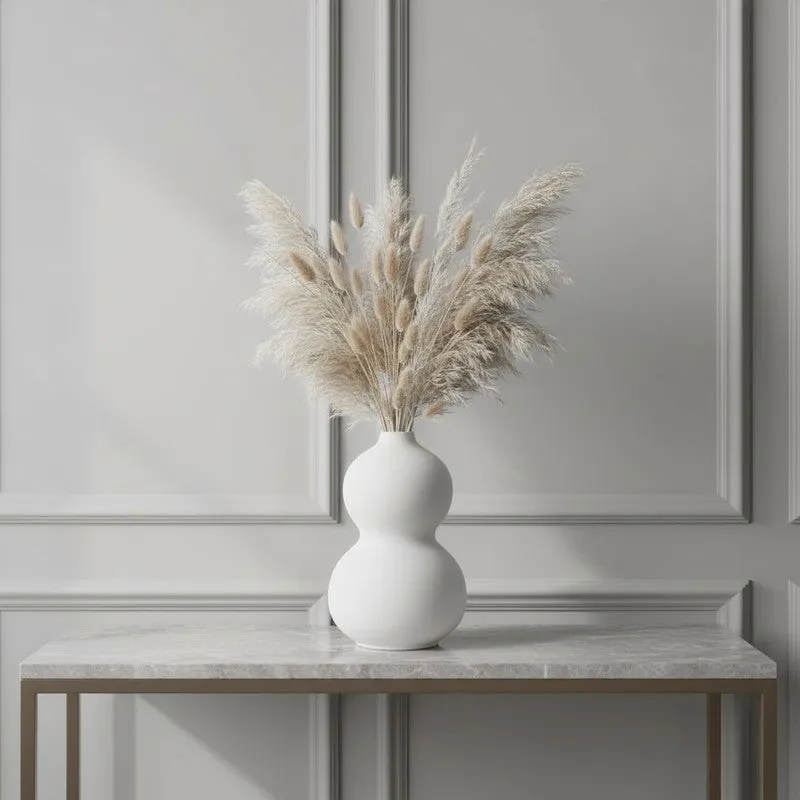 Soft Pebble Stacked Ceramic Vase media 8