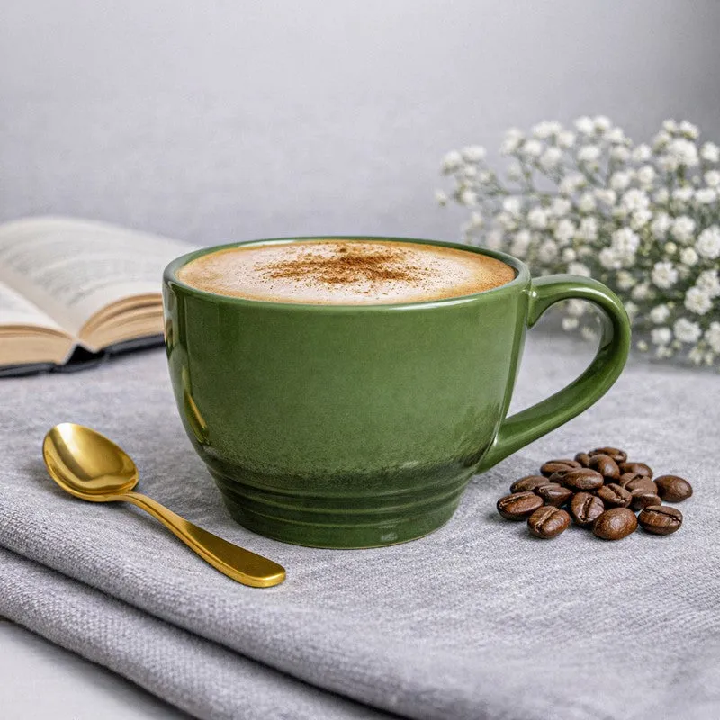 Whimsi Ceramic Coffee Mug (500 mL) - Green media 1