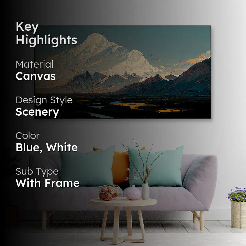 Snowy Mountains Calling Wall Painting media 2