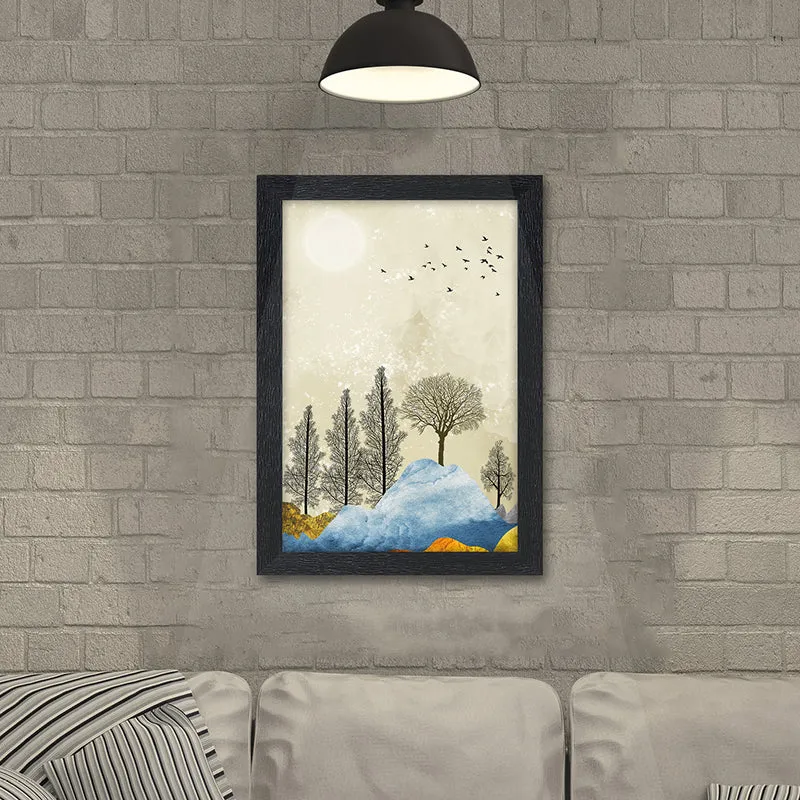 Forest Silhouette Wall Painting media 4
